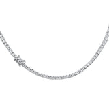 <span style="color:purple">SPECIAL!</span> 6.93ct G SI 14K White Gold Diamond Tennis Necklace 16" Long