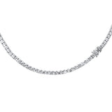 11.66ct G SI 14K White Gold Diamond Tennis Necklace 22"