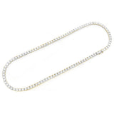 2.26ct G SI 10K Yellow Gold Tennis Miracle Illusion Necklace 22"