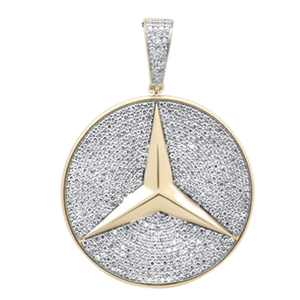 .96ct G SI 10K Yellow Gold Diamond Pendant