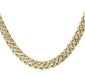 <span style="color:purple">SPECIAL!</span> 5mm 1.55ct G SI 14k Yellow Gold Diamond Round Cuban Necklace 18"