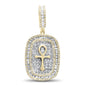<span>DIAMOND  CLOSEOUT! </span> 1.50ct G SI 10K Yellow Gold Diamond Hip Hop Diamond Ankh Medallion Charm Pendant