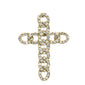 <span style="color:purple">SPECIAL!</span> .38ct G SI 14K Yellow Gold Diamond Cuban Cross Pendant
