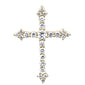 <span style="color:purple">SPECIAL!</span> .49ct G SI 14KT Yellow Gold Diamond Cross Pendant