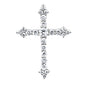 <span style="color:purple">SPECIAL!</span> .50ct G SI 14KT White Gold  Diamond Cross Pendant