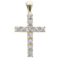 <span>DIAMOND CLOSEOUT! </span> .46ct G SI 10K Yellow Gold Diamond Cross Pendant
