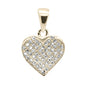 <span style="color:purple">SPECIAL!</span> .16ct G SI 14K Yellow Gold Diamond Heart Pendant
