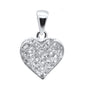 <span style="color:purple">SPECIAL!</span> .16ct G SI 14K White Gold Diamond Heart Pendant