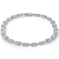 <span>DIAMOND  CLOSEOUT! </span> 11mm 17.95ct G SI 14K White Gold Iced Out Diamond Round & Baguette Necklace 22"