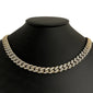 <span style="color:purple">SPECIAL!</span> 9mm 4.83ct G SI 14K Yellow Gold Diamond Round Cuban Necklace 18"