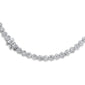 <span>DIAMOND  CLOSEOUT! </span> 14.40ct G SI 14K White Gold Diamond Flower Tennis Necklace 22" Long