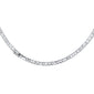 <span style="color:purple">SPECIAL!</span> 7.83ct G SI 14K White Gold Round & Baguette Diamond Tennis Necklace 18"