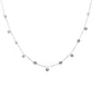 <span style="color:purple">SPECIAL!</span> .37ct G SI 14K White Gold Diamond by the Yard Necklace 18"