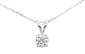 <span style="color:purple">SPECIAL!</span> .61ct G SI 14K White Gold Diamond Solitaire Pendant Necklace