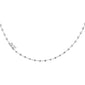 <span style="color:purple">SPECIAL!</span>2.89ct G SI 14K White Gold Diamond Round Link Necklace 16" Long