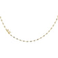 <span style="color:purple">SPECIAL!</span> 2.87ct G SI 14K Yellow Gold Diamond Round Link Necklace 16" Long