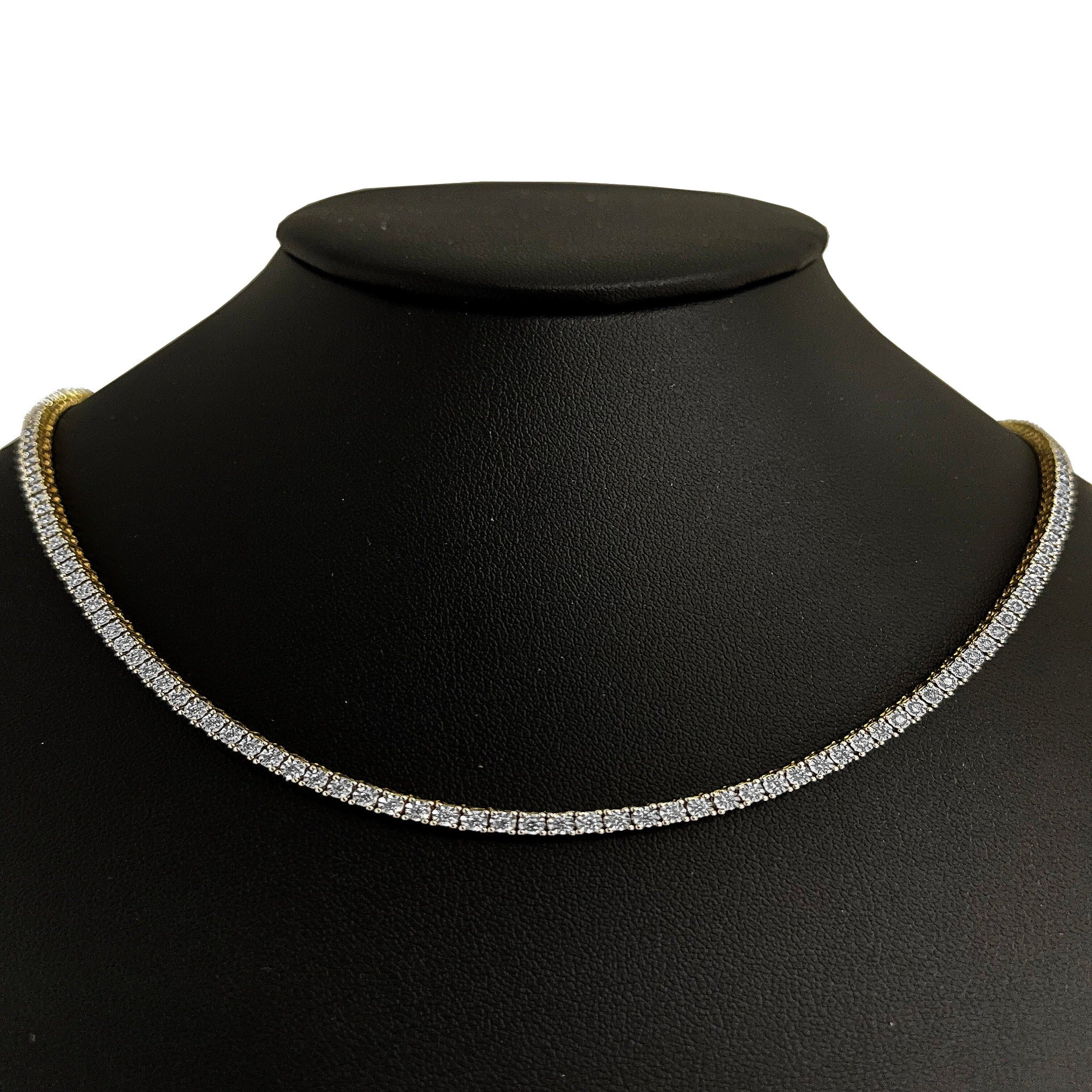 14KT Gold Diamond Stellar Tennis Necklace – DilaraSaatci