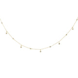 <span>DIAMOND CLOSEOUT! </span> .23ct G SI 14K Yellow Gold Diamond Diamond By the Yard Pendant Necklace 18"