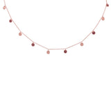 .28ct G SI 14K Rose Gold Natural Ruby Pendant Necklace