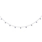 <span style="color:purple">SPECIAL!</span> 1.08ct G SI 14K White Gold Blue Sapphire Bead Style Chain Pendant Necklace
