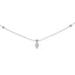 <span style="color:purple">SPECIAL!</span> .16ct G SI 14K White Gold Diamond Diamond By The Yard Chain 18"