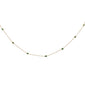 <span style="color:purple">SPECIAL!</span> .44cts G SI 14K Yellow Gold Emerald Gemstone By the Yard Chain Pendant Necklace 16+2"