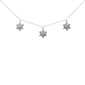 <span style="color:purple">SPECIAL!</span> .20ct G SI 14K White Gold Diamond Star of David Pendant Necklace 16+2" Ext