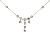 .52ct G SI 14K Yellow Gold Round Diamond Drop Dangle Pendant Necklace 16+2"