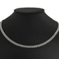 <span style="color:purple">SPECIAL!</span> 4mm 1.69ct G SI 14k White Gold Round Diamond Cuban Necklace 16"