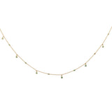 .14ct G SI 14K Yellow Gold Emerald Gemstone Pendant Necklace 18" Long