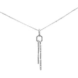 .20ct G SI 14K White Gold Diamond Drop Pendant