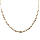 .70ct G SI 14K Yellow Gold Diamond Cuban Chain with Extension Necklace 8" + 8" Extension