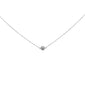 <span>DIAMOND  CLOSEOUT! </span> .33ct G SI 14K White Gold Diamond Disco Ball Pendant Necklace 16+2"Ext Long Chain