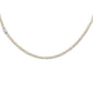<span style="color:purple">SPECIAL!</span> 1.70ct G SI 14K White & Yellow Gold Two Tone Diamond Cuban Necklace 16" Long