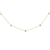 .19ct G SI 14K Yellow Gold Diamond Pear Shaped Dangle Pendant Necklace 16+2" Long Chain