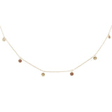 .18ct G SI 14K Yellow Gold Ruby Gemstone Pendant Necklace  16+2" Long Chain