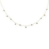 <span style="color:purple">SPECIAL!</span>.40ct G SI 14K Yellow Gold Blue Sapphire Gemstone Pendant Necklace 16+2" Long