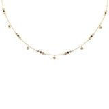 .60ct G SI 14K Yellow Gold Diamond & Ruby Gemstone Pendant Necklace 16+2" Long