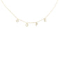 <span>DIAMOND  CLOSEOUT! </span>  .27ct G SI 14K Yellow Gold Diamond "HOPE" Pendant Necklace 16+2" Long