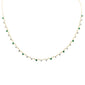 <span>DIAMOND  CLOSEOUT! </span>1.62ct G SI 14K Yellow Gold Diamond & Emerald Gemstone Pendant Necklace  16+2" Long