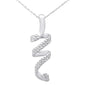 <span>DIAMOND CLOSEOUT! </span>.25ct G SI 14K White Gold Diamond Swirl Pendant
