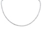 <span style="color:purple">SPECIAL!</span> 10.75ct G SI 14K White Gold Diamond Tennis Necklace 18" Long