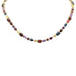 <span style="color:purple">SPECIAL!</span> 36.50ct G SI 14K Yellow Gold Multi Color Gemstones Pendant Necklace 16+2" EXT