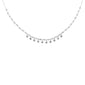 <span style="color:purple">SPECIAL!</span> 2.22ct G SI 14K White Gold Diamond Dangling Bar Pendant Necklace 16" +2" EXT