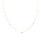 .18ct G SI 14K Yellow Gold Diamond Pendant Necklace 18" Long
