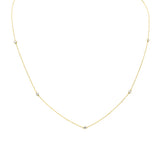 .18ct G SI 14K Yellow Gold Diamond Pendant Necklace 18" Long