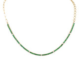  2.51ct G SI 14K Yellow Gold Diamond & Emerald Gemstone Pendant Necklace 14" + 2" EXT