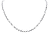 3.46ct G SI 14K White Gold Diamond Infinity Pendant Necklace 14" + 3" EXT