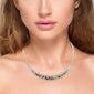 <span>DIAMOND  CLOSEOUT! </span> 9.53ct G SI 14K Yellow Gold Diamond & Multi Color Gemstones Pendant Collar Necklace 15" Long
