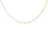 <span style="color:purple">SPECIAL!</span> 1.14ct G SI 14K Yellow Gold Diamond Bar Pendant Necklace 18" + 2" EXT